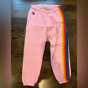 Aviator nation pink sweatpants